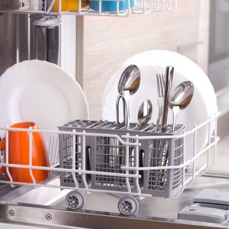Panier à couverts pour lave-vaisselle - - Universel - Compatible Hotpoint, Indesit, Whirlpool - Poignée amovible (1/4)