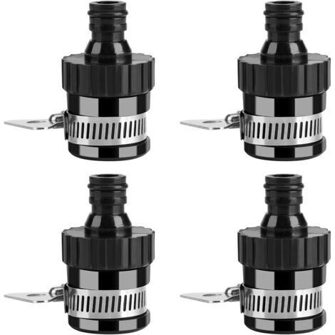 FENOPLASTICAAdaptateur de robinet, connecteur de robinet universel, connecteur de tuyau d'arrosage (diamètre 20 mm) (4 pièces) (1/4)