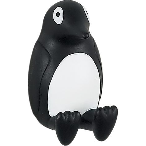 Gancho de pared para toalla PINGU Blanco y Negro Spirella (1/4)