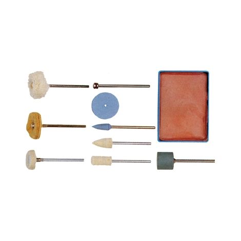 Kit accessoires polissage Proxxon varié inox 235 mm