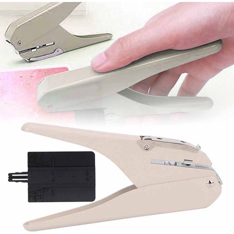 Perforatrice champignon pour feuilles mobiles, fournitures de bureau et scolaires (orange et rose) (1/5)