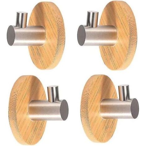 Set mit 4 stahlfreien Haken für Bambusbademäntel (1/5)