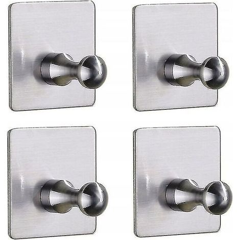 4 perforated stainless steel hooks (brushed square hook 006) a1 (1/3)