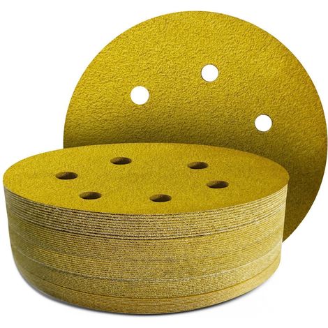Schleifscheiben 150mm Klett 220er Körnung 6-Loch 50 Stück (1/5)