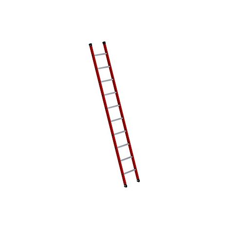 Escalera de mano de plástico  con peldaños acanalados de
