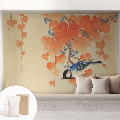 Tapete Vliestapete mit Kleber Wandtapete modern - Tapete mit Motiv - Tapete Schlafzimmer Weinharmonie 208x146 cm