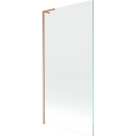 Mexen Next L Badewannenfaltwand 1-flügelig 90 x 150 cm, transparent, gebürstetes Kupfer - 895-090-000-03-00-65