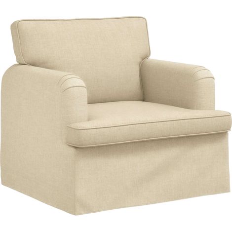 Sofa Cream 84 x 80 x 85 cm Fabric vidaXL (1/5)