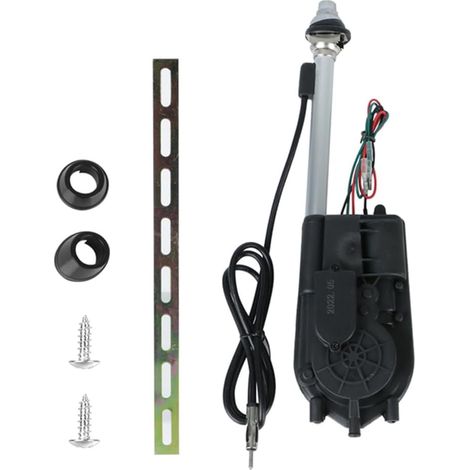 Antenne Télescopique Automatique à Énergie Électrique Antennes Extérieures de Véhicule 12 V Universelles Étanches pour Voiture SUV AM FM Radio (1/5)