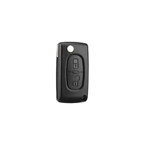 Coque clé à rabat pliable 2 boutons CE0536 pour Peugeot 207 307 308 407 408 3008 5008 – Remplace un boitier cassé – Circuit non inclus (1/4)