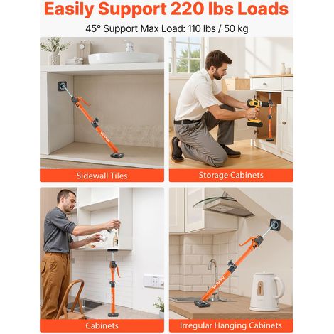 Étai de Soutien Télescopique 48-75 cm Poteau de Support Réglable (1/5)