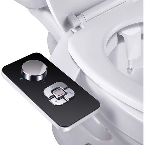 Nicht-elektrischer Bidet-Sprühkopf – Zwei selbstreinigende, einziehbare Düsen – Reinigung vorne/hinten – Strapazierfähiges ABS-Material