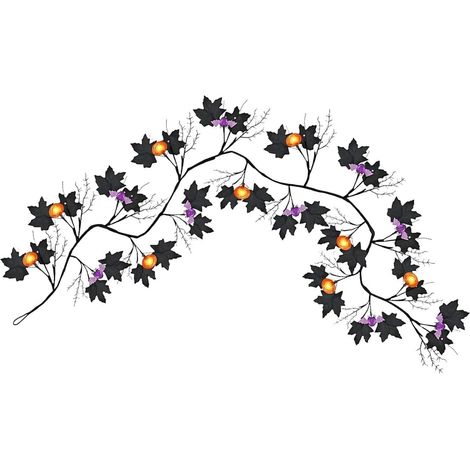 Guirlande Lumineuse Branche de Vigne Halloween Lumières de Vigne Guirlande Murale Étanche Décorations Fêtes pour Mur Terrasse Chambre Balcon Salon Escalier Miroir (1/5)