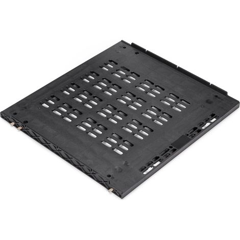 Emuca Base di ventilazione per frigoriferi integrati Frigo, per pannelli di spessore 16 mm, Tecnoplastica, Nera