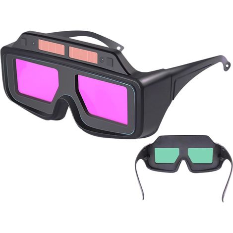 Lunettes de sécurité pour soudeur, protection UV intégrale anti-rayures, teinte ajustable et structure robuste, accessoires de travail confortables, dimensions : 16,5 x 7,5 x 5 cm, solution pratique p (1/5)