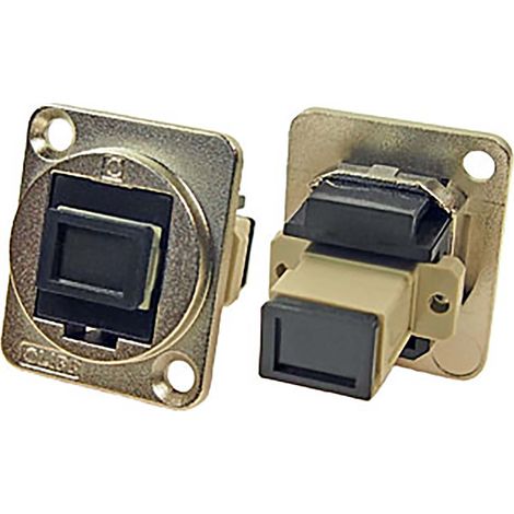 Connecteur XLR Femelle Droit 2 voies XLR, montage panneau, placage Nickel, 0 ( Prix pour 1 )