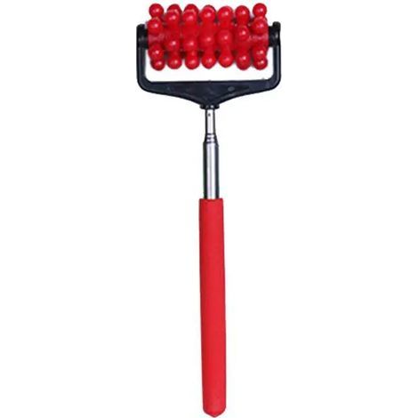 4-Section Telescopic Massage Roller, Portable Massager with Telescopic Wheel, New Stainless Steel Telescopic Massage Roller 01666-AquaForge