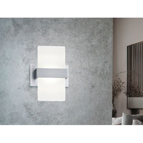 Moderne Wandleuchte Led Platon Trio Lighting aus gebürstetem Aluminium (1/5)