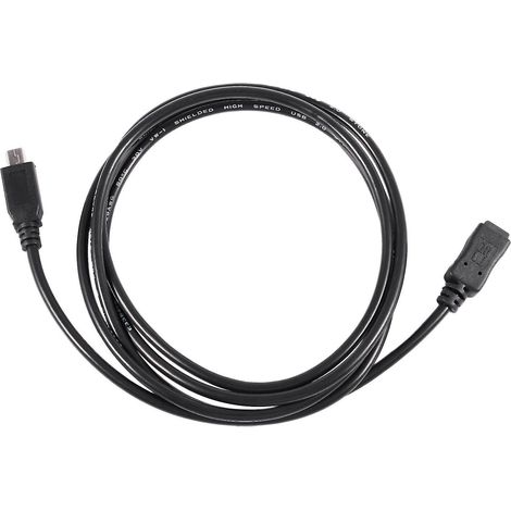 Câble adaptateur d'extension Mini USB B 5 broches mâle vers femelle de 1,5 m, noir (1/5)