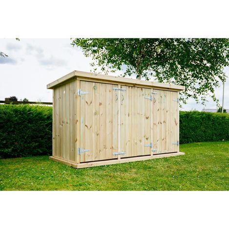 Mitton Garden Store Large - Timber - L96 x W227 x H123 cm