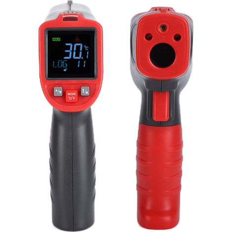 Thermomètre infrarouge à thermocouple de type K avec écran couleur série WT323 (1/5)