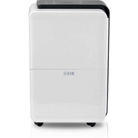 HJM Deshumidificador DHM30L, Capacidad 30L/día, Superficie 55-60 m2, Función Secado de Ropa, Silencioso, Depósito 4 L, Filtro de Aire, Blanco, 210W (1/4)