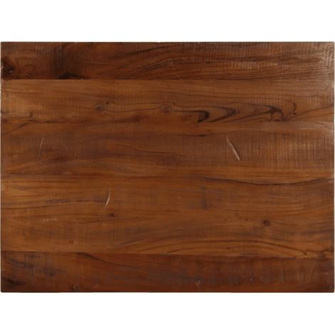 Tischplatte 80x70x2,5 cm Rechteckig Altholz Massiv