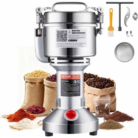 Moulin à Épices Électrique 750 g Broyeur à Grains Commercial 2000 (1/5)