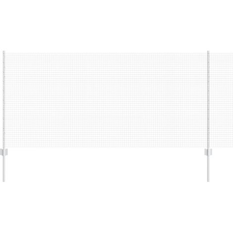 Maison Exclusive - Schweißdrahtzaun mit Pfosten 25 x 1 m (B x H)