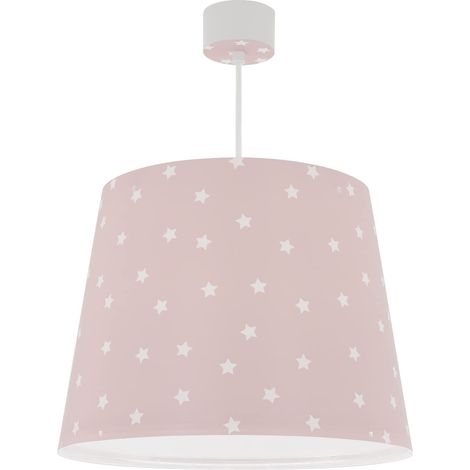 Lustre Chambre Lampe Suspension Pour Enfants Star Light Étoiles Rose, 82212S, E27 (1/4)