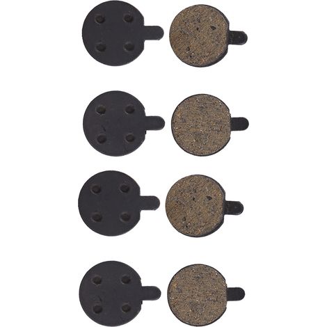 4 paires de plaquettes de frein à disque semi-métalliques en résine noire de haute qualité pour VTT (1/5)