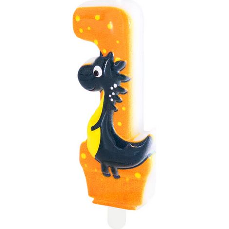 Kuchenkerze Nummer 1 Ein Dino Dinosaurier (1/2)