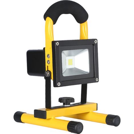 Faro da lavoro a LED ricaricabile da 10 W - Giallo