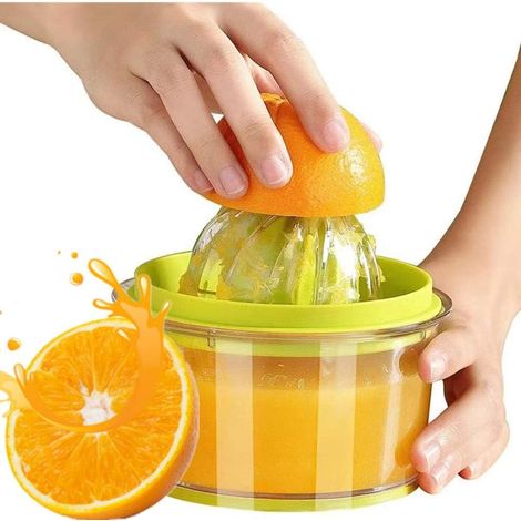 Presse-agrumes Manuel - 473 ml - Avec Râpe Intégrée Et Embouts Réglables Pour Citron Orange Pamplemousse - 4-en-1 - 1 Pièce (1/5)