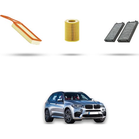 Kit tagliando 3 filtri compatibile con Bmw x5 (F15,F85) 4Oe 230kw dal 2015 (1/5)