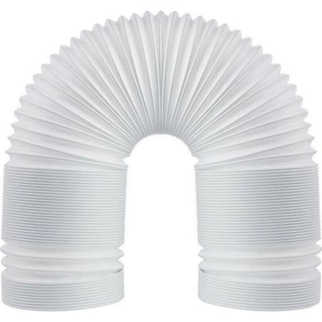 1 Tuyau d'évacuation flexible, 150 mm, 3 m, polypropylène, fil d'acier, pour climatiseur, hotte, sèche-linge (1/5)