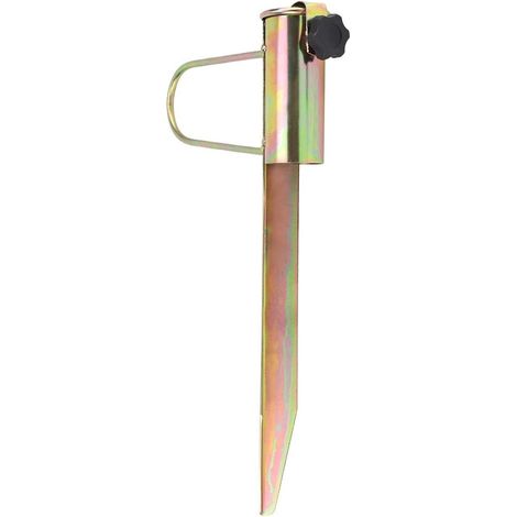Ancre de Sable pour Parapluie de Plage - Porte-Parapluie de Plage Spike, Support de Parasol de Plage en Fer pour Jardin de pêche de Plage de 28-32 cm en Plein air (1/5)