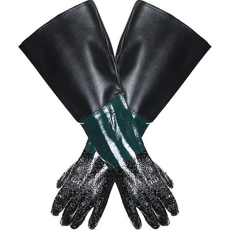 Paire de Gants sablage 60x30cm pour Microbilleuse Sableuse (1/5)