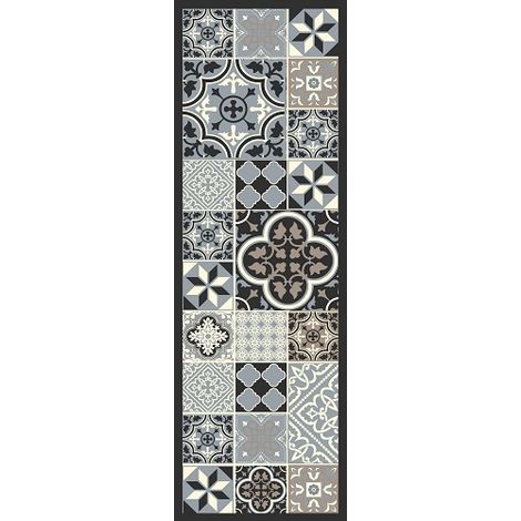 Tapis Entry Carre Ciment 50x150 - Vica