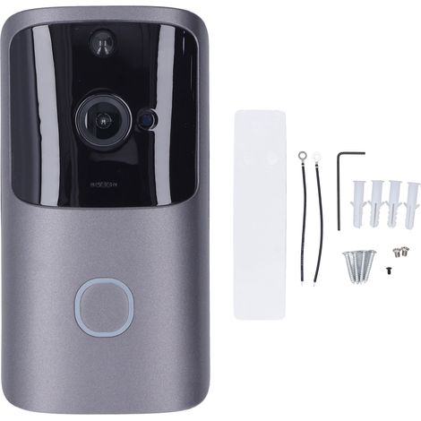 Sonnette vidéo WIFI sans fil 720P, interphone à distance par smartphone, écran 1280x720, maison intelligente