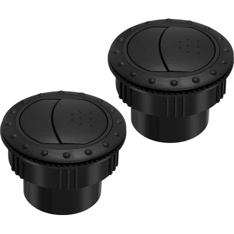 Lot de 2 déflecteurs d'air pour tableau de bord de voiture, camping-car, ATV, A/C 60 mm (1/5)