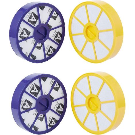 Set mit 4 HEPA-Filtern (vorne und hinten) für die Allergiker-Staubsauger DC05 und DC08 (vor und nach dem Motor, oben und unten)