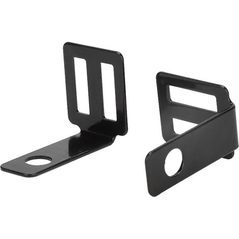 Support de clignotants pour moto en métal, lot de 2, coloris noir, fixation robuste pour moto et scooter (1/5)