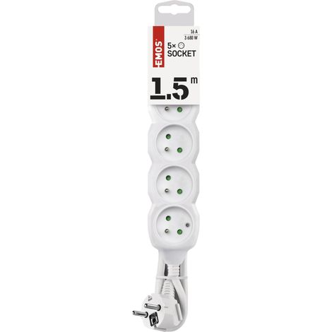multiprise 1,5 m, 5 Prises françaises, intérieur, câble 1,5 m (1/5)
