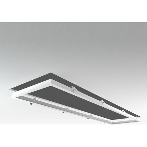 LED Panel Einbaurahmen 160x40cm weiß Deckeneinbau Montagerahmen für Rigipskartondecke (1/5)