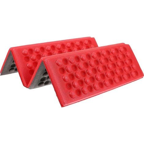 Faltbare Campingmatte, XPE-Kissen, tragbarer und wasserdichter Stuhl, Picknickdecke (Rot) – 27,00 x 9,50 x 3,50 cm – Rot (1/3)
