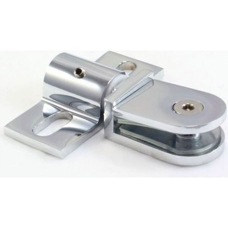 Charnière pivotante pour porte de douche - Acier inoxydable Convient verre 6 10 mm - Salle de bain - Inox (1/3)