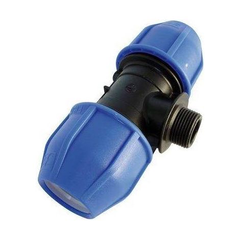 TEE A COMPRESSIONE FILETTO MASCHIO PN16