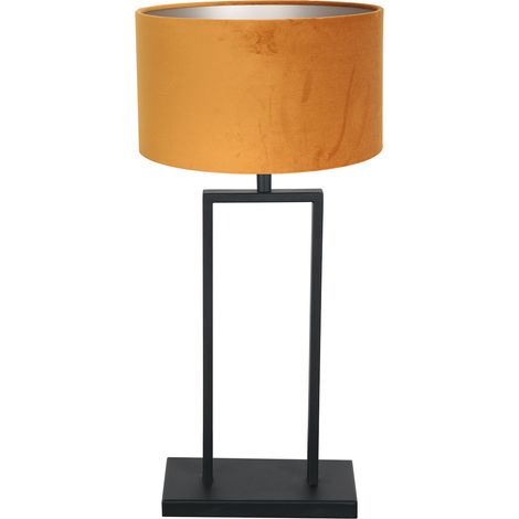 Steinhauer - tischlampe - Stang - schwarz - metall veloursstoff - (1/2)