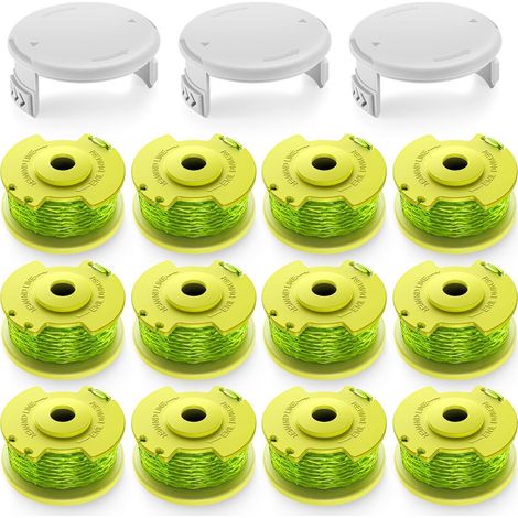 Kit d'accessoires pour tondeuse OBI verte R12+3 : tête de coupe AC80RL3/AC14HCA, fil de coupe (1/5)